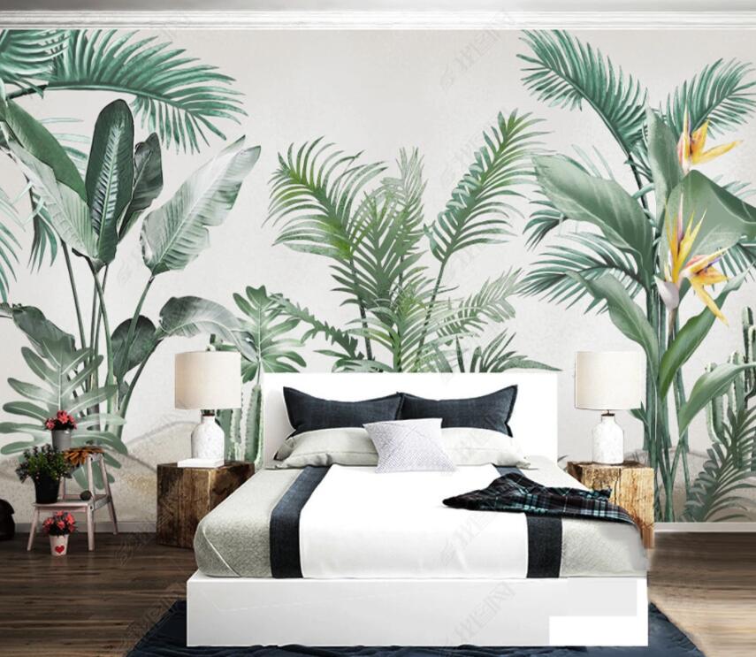 3D Green Leaf 934 Wall Murals Wallpaper AJ Wallpaper 2