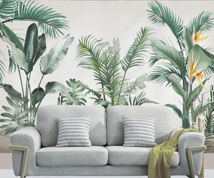 3D Green Leaf 934 Wall Murals Wallpaper AJ Wallpaper 2