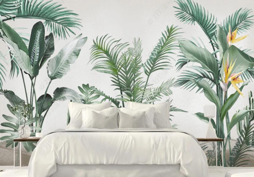 3D Green Leaf 934 Wall Murals Wallpaper AJ Wallpaper 2
