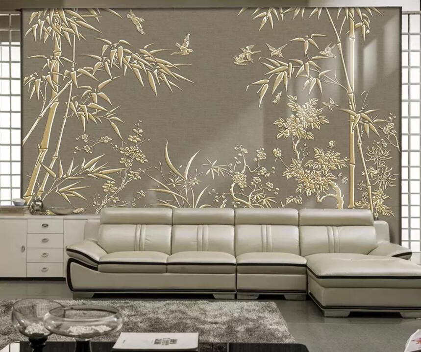 3D Bamboo Forest 1273 Wall Murals Wallpaper AJ Wallpaper 2