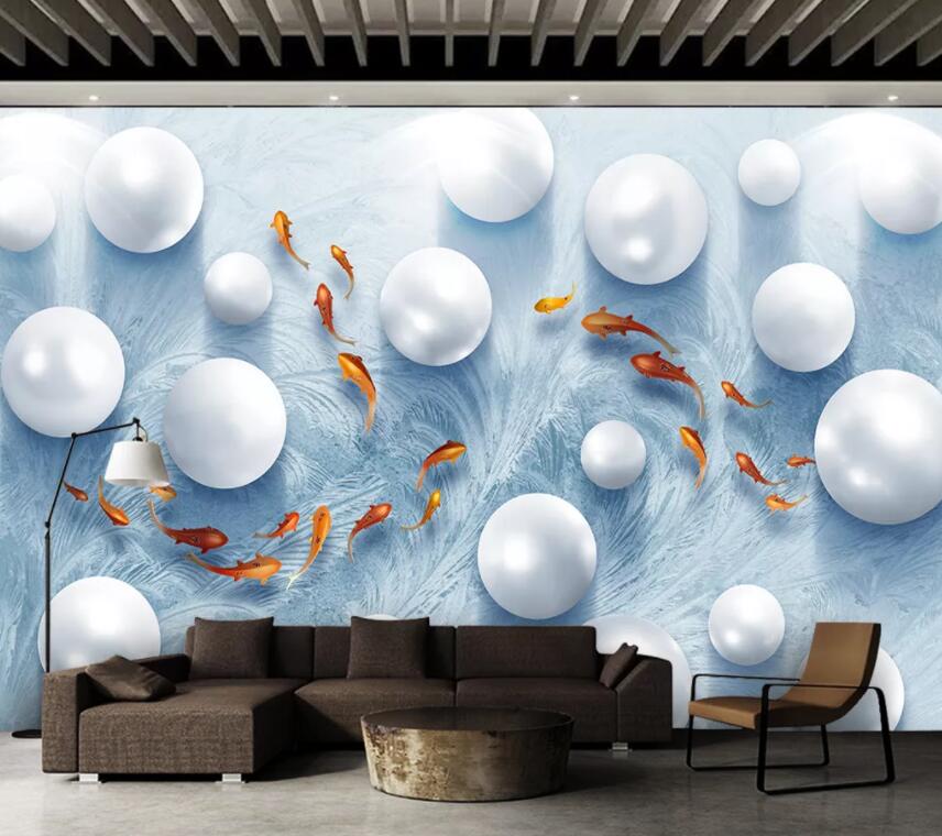 3D Round Pearl 912 Wall Murals Wallpaper AJ Wallpaper 2
