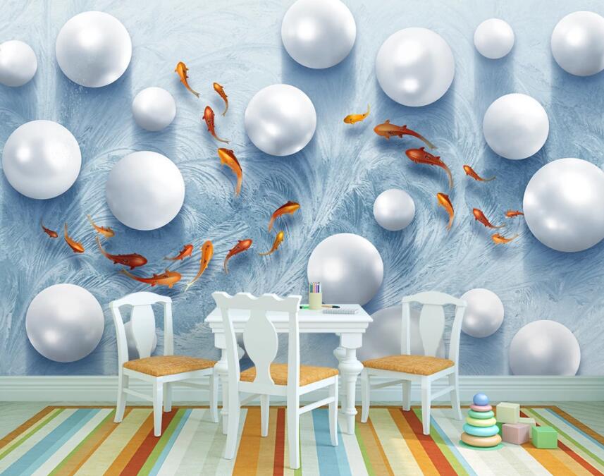 3D Round Pearl 912 Wall Murals Wallpaper AJ Wallpaper 2