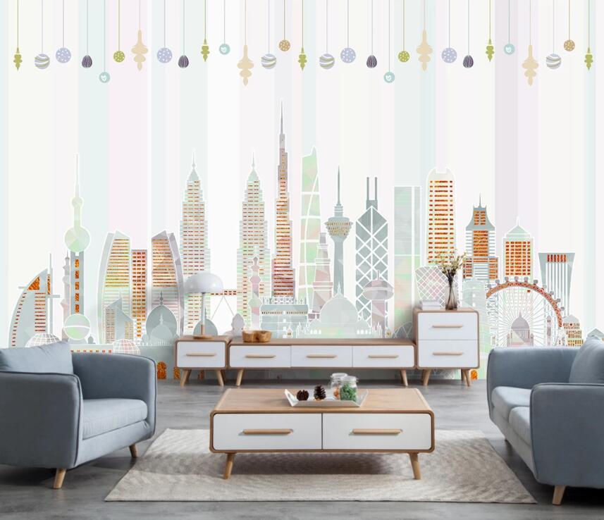 3D Colored Castle 832 Wall Murals Wallpaper AJ Wallpaper 2