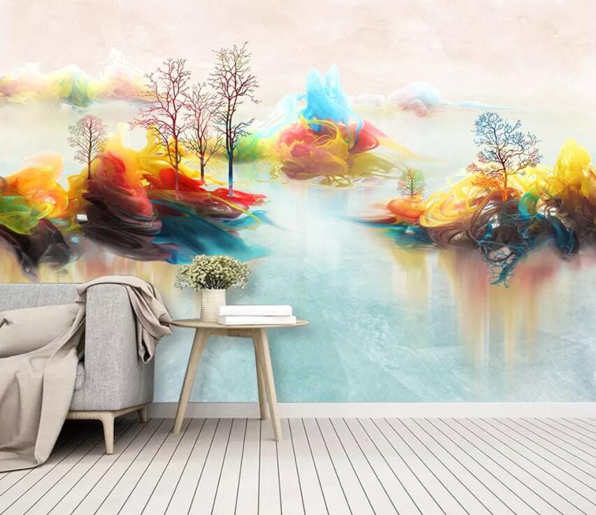 3D Color Forest 2118 Wall Murals Wallpaper AJ Wallpaper 2