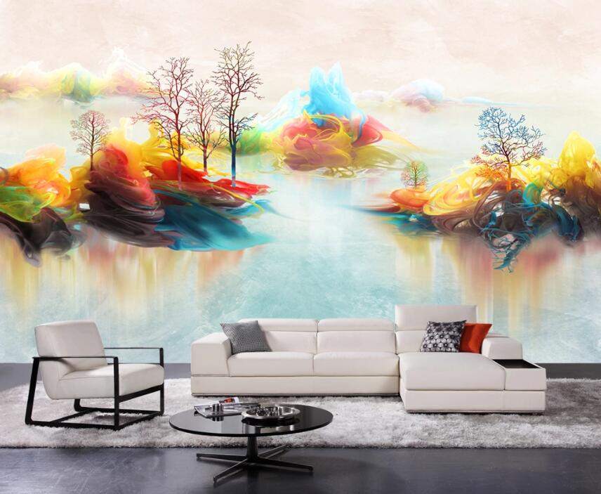 3D Colored River 824 Wall Murals Wallpaper AJ Wallpaper 2