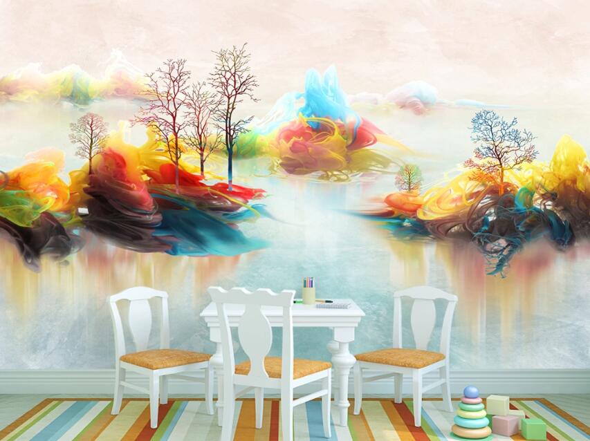 3D Colored River 824 Wall Murals Wallpaper AJ Wallpaper 2