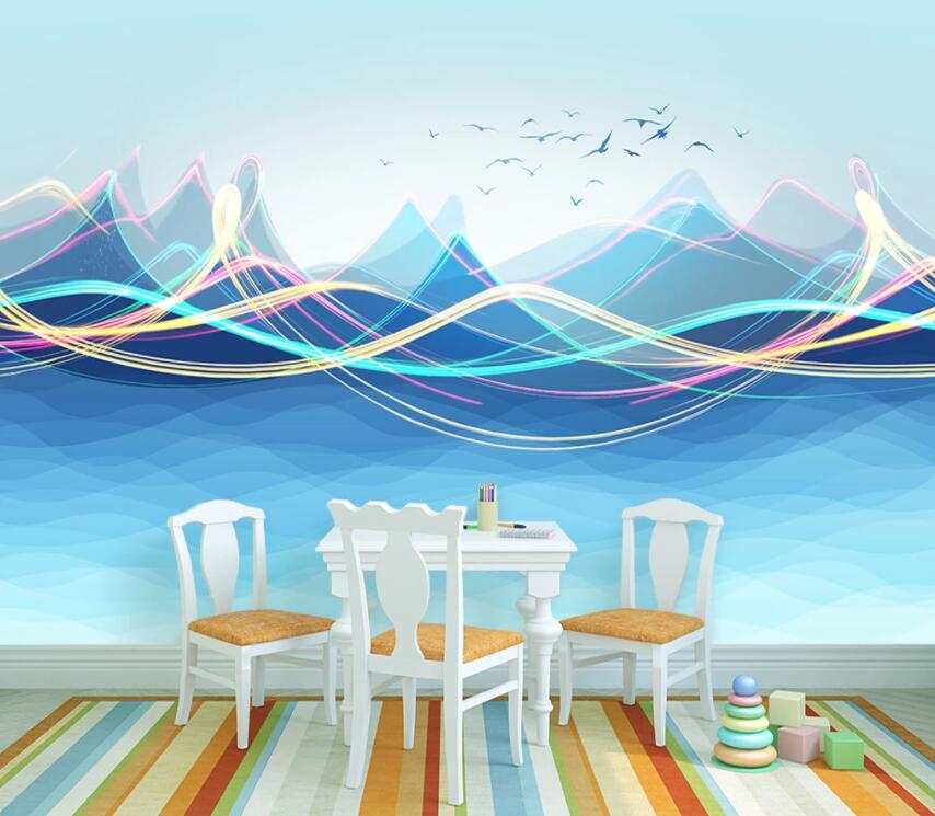 3D Misty Valley 809 Wall Murals Wallpaper AJ Wallpaper 2