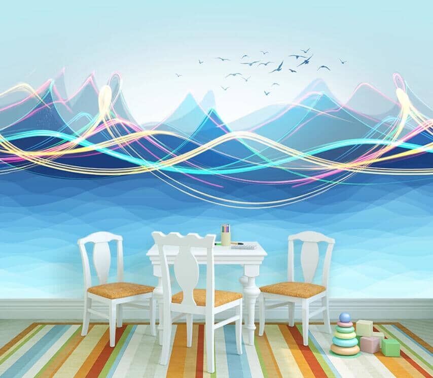 3D Valley Waves 2102 Wall Murals Wallpaper AJ Wallpaper 2