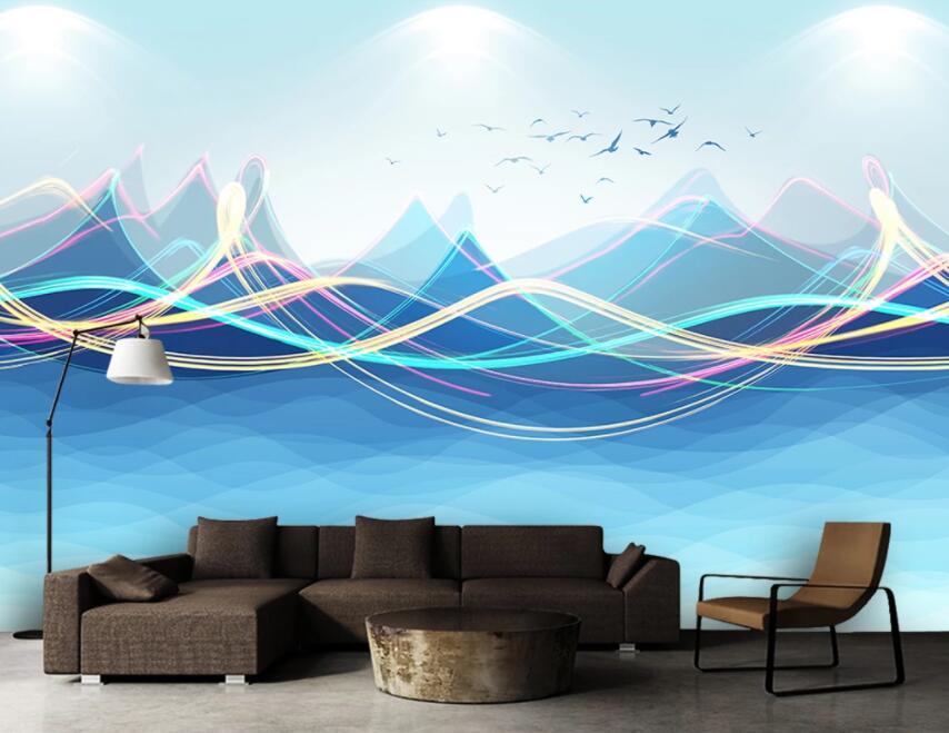 3D Misty Valley 809 Wall Murals Wallpaper AJ Wallpaper 2