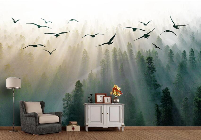 3D Woods Bird 770 Wall Murals Wallpaper AJ Wallpaper 2