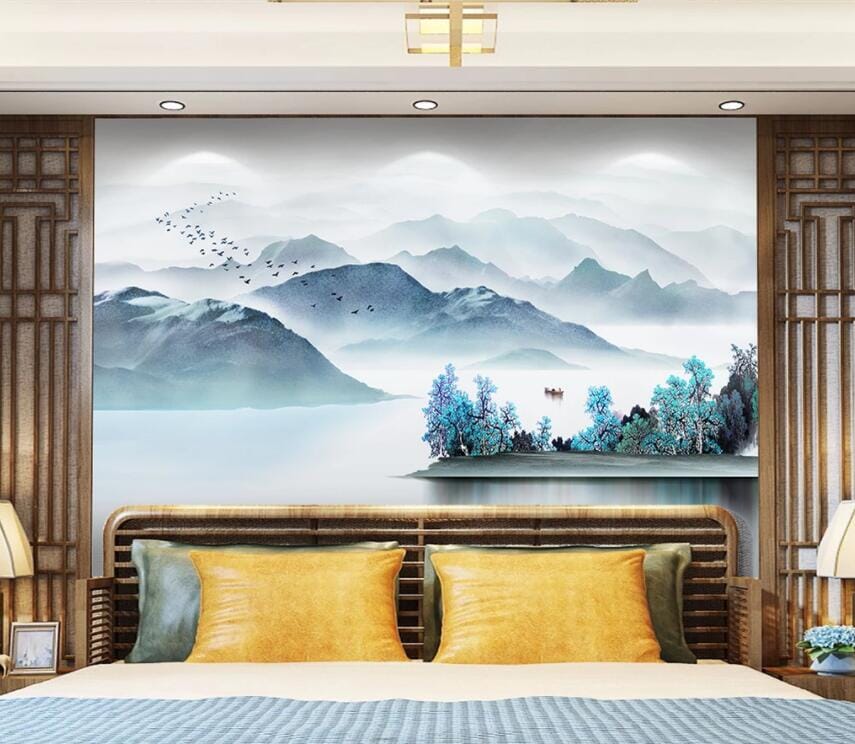 3D River Valley 1887 Wall Murals Wallpaper AJ Wallpaper 2