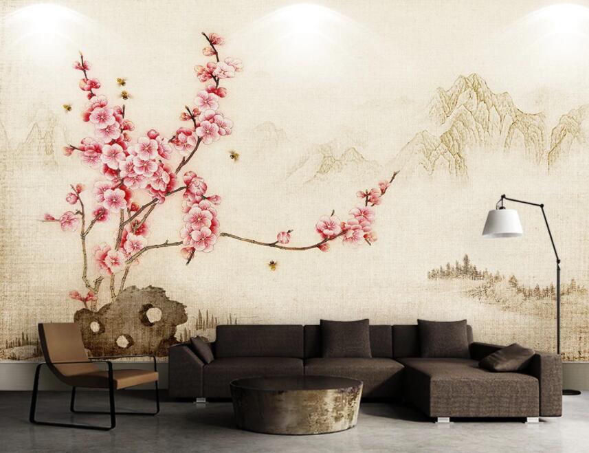 3D Valley Flowers 485 Wall Murals Wallpaper AJ Wallpaper 2