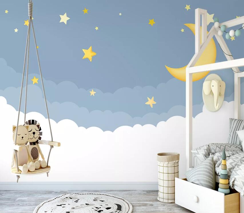 3D Lovely Moon 1353 Wall Murals Wallpaper AJ Wallpaper 2
