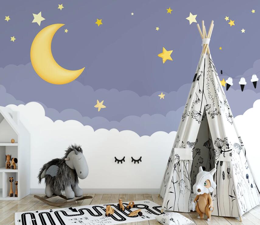 3D Lovely Moon 1353 Wall Murals Wallpaper AJ Wallpaper 2