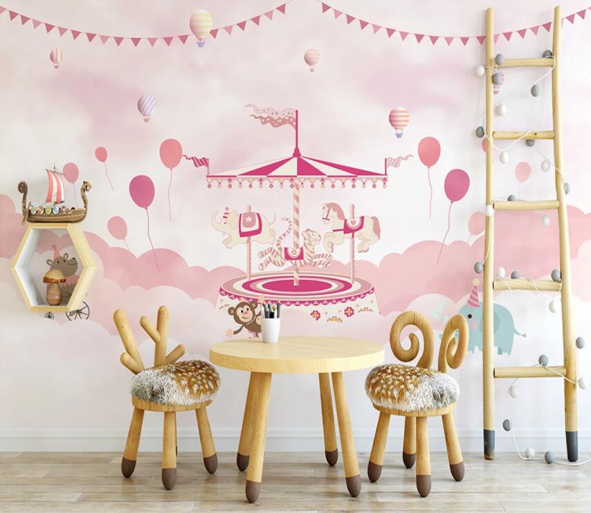 3D Pink Trojan 1350 Wall Murals Wallpaper AJ Wallpaper 2