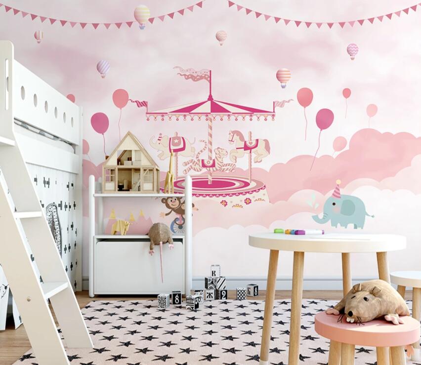 3D Pink Trojan 1350 Wall Murals Wallpaper AJ Wallpaper 2