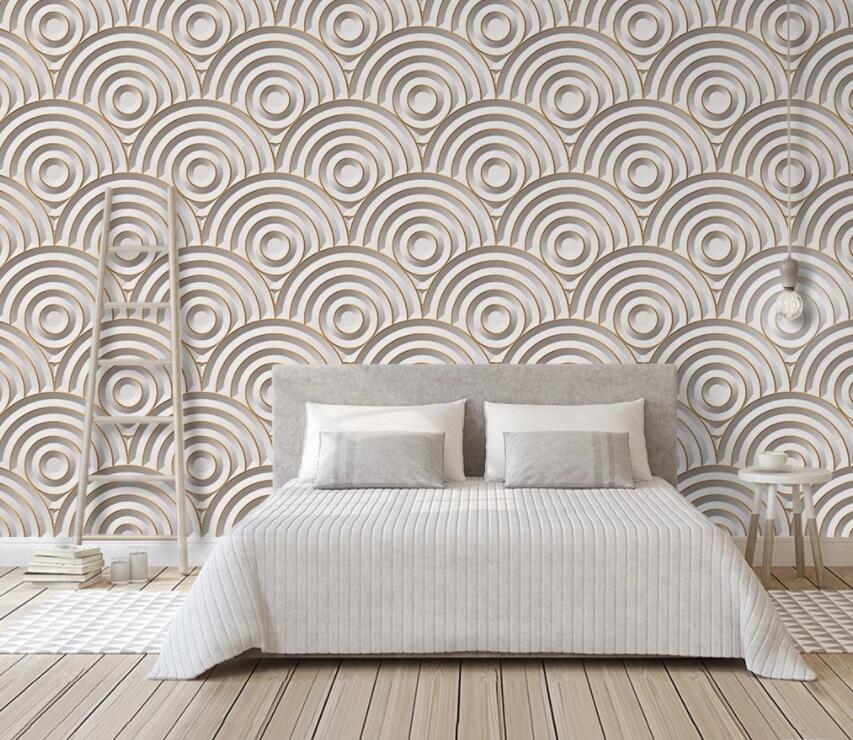 3D Circular Pattern 2052 Wall Murals Wallpaper AJ Wallpaper 2