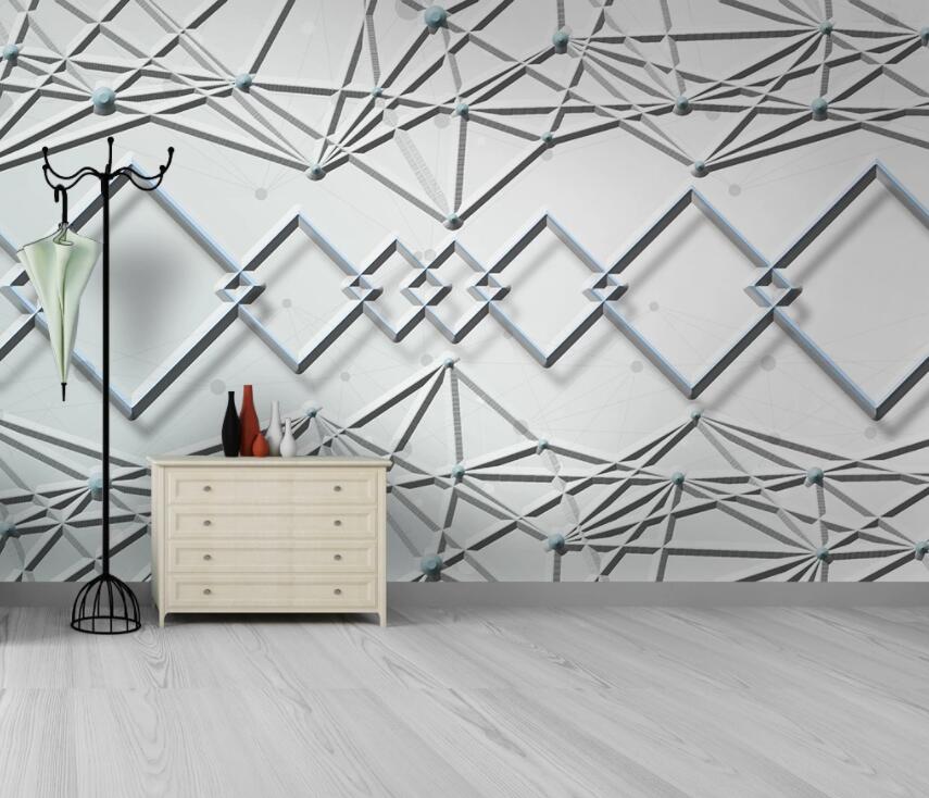 3D Geometric Patterns 2056 Wall Murals Wallpaper AJ Wallpaper 2
