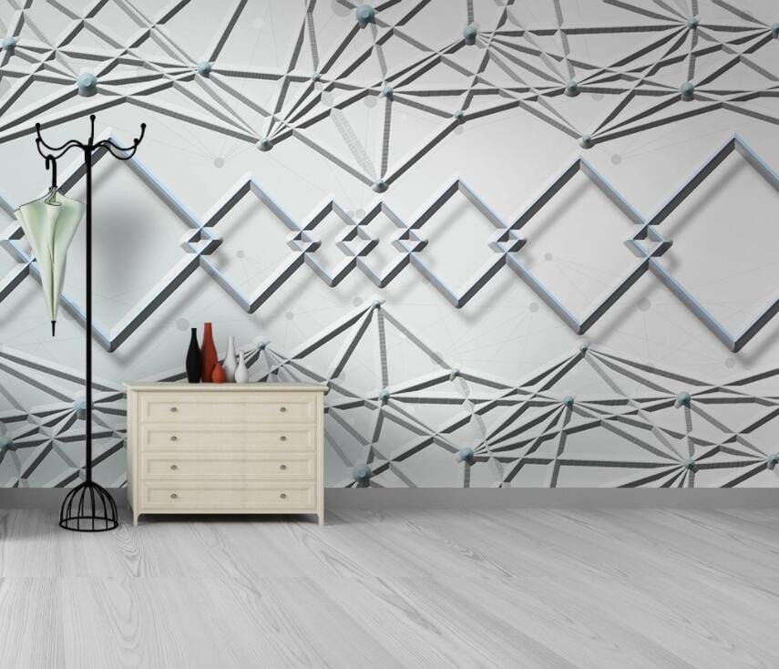 3D Minimalistic Geometry 3065 Wall Murals Wallpaper AJ Wallpaper 2