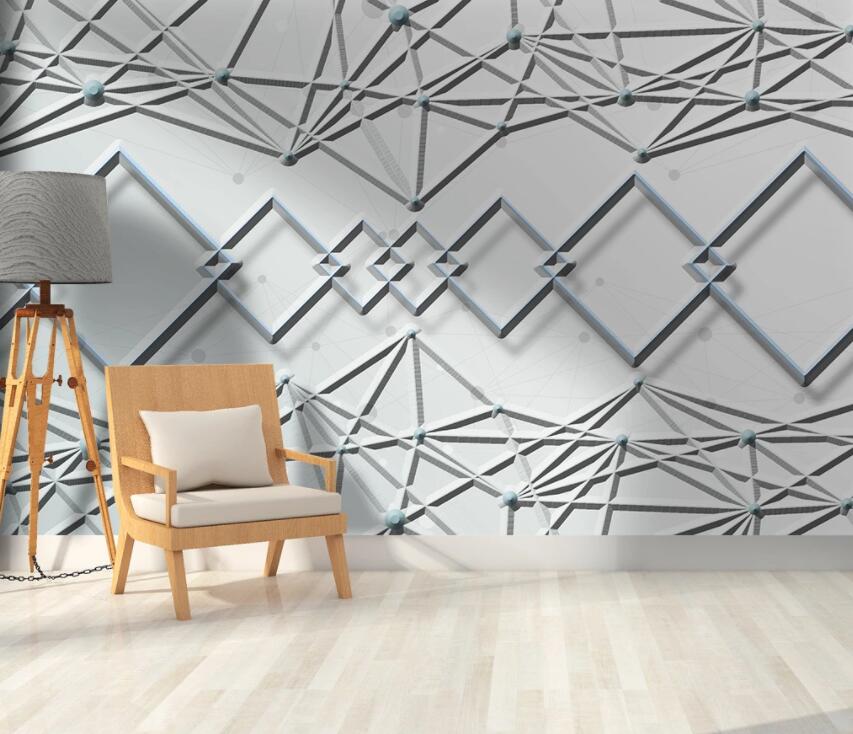 3D Geometric Patterns 2056 Wall Murals Wallpaper AJ Wallpaper 2