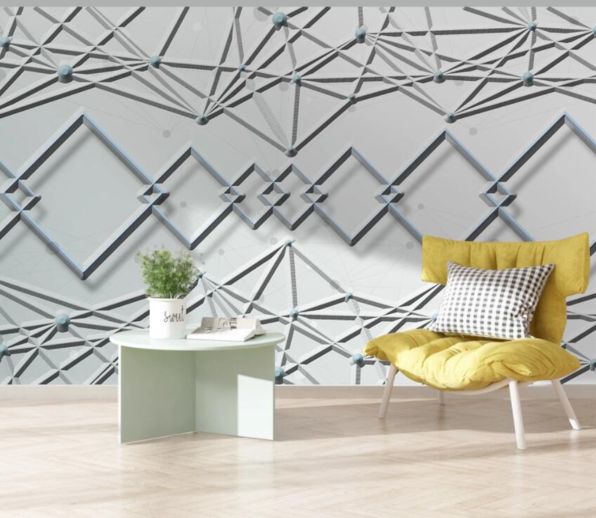 3D Geometric Patterns 2056 Wall Murals Wallpaper AJ Wallpaper 2