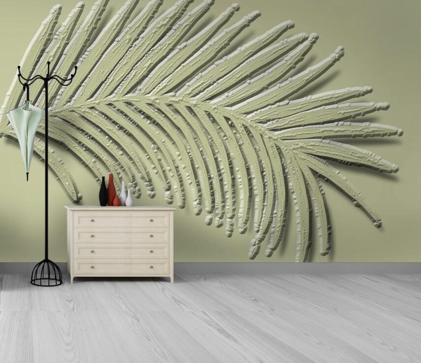 3D Carving Leaves 3052 Wall Murals Wallpaper AJ Wallpaper 2