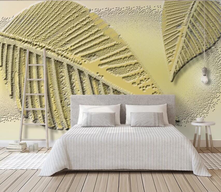 3D Carving Leaves 3043 Wall Murals Wallpaper AJ Wallpaper 2