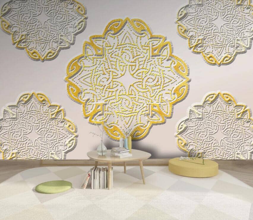 3D Carved Pattern 3021 Wall Murals Wallpaper AJ Wallpaper 2