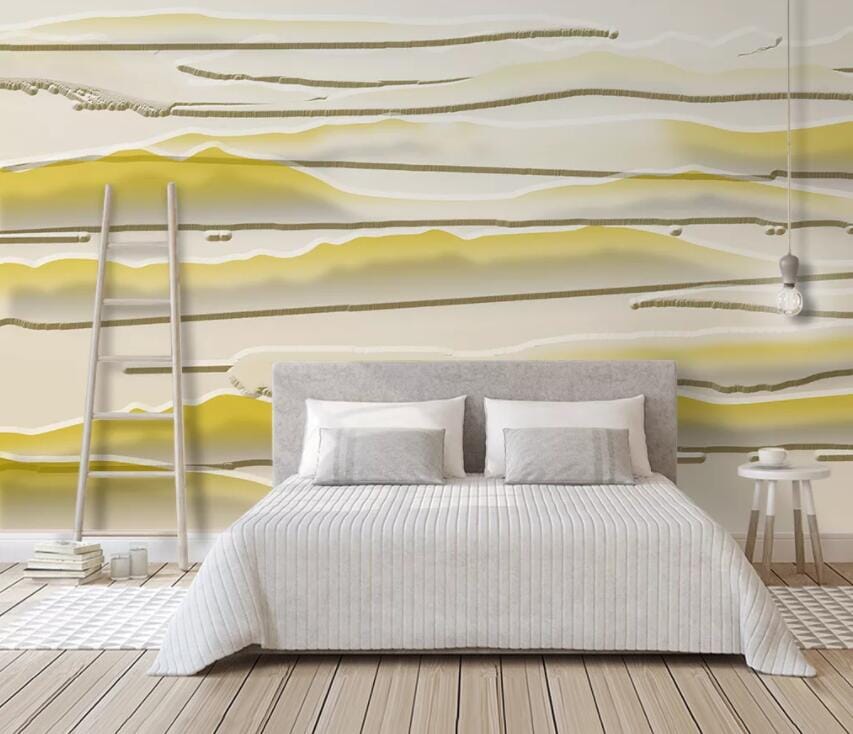 3D Yellow Graffiti 3019 Wall Murals Wallpaper AJ Wallpaper 2