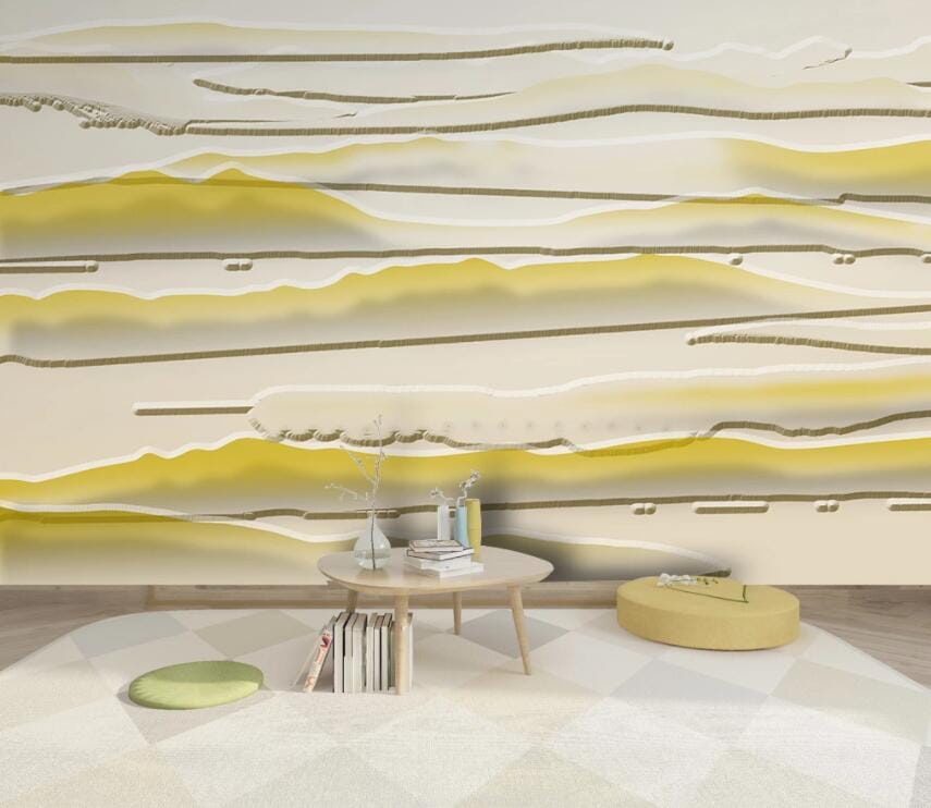 3D Yellow Graffiti 3019 Wall Murals Wallpaper AJ Wallpaper 2