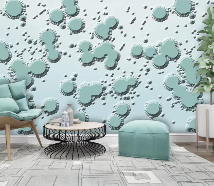 3D Green Circle 2005 Wall Murals Wallpaper AJ Wallpaper 2