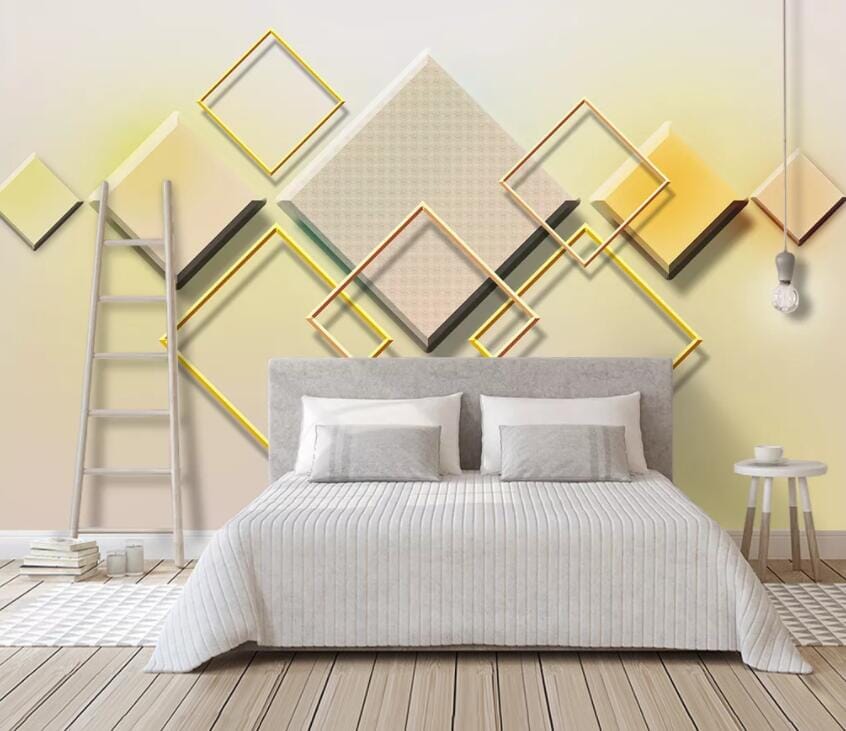 3D Simple Square 2957 Wall Murals Wallpaper AJ Wallpaper 2
