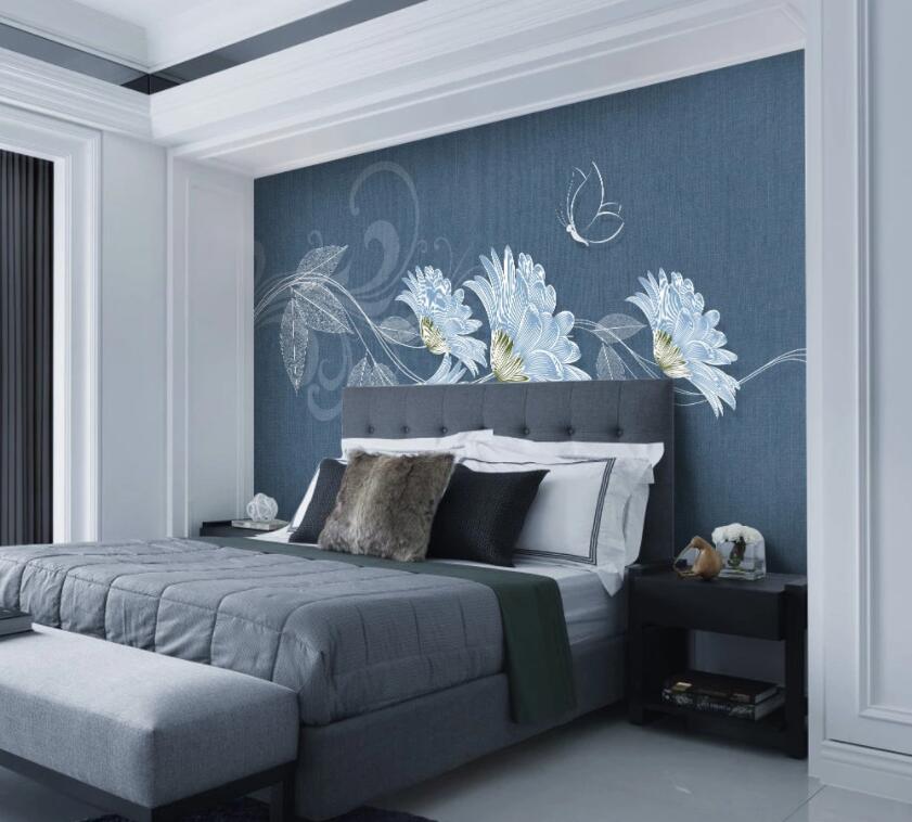 3D Flower 1937 Wall Murals Wallpaper AJ Wallpaper 2