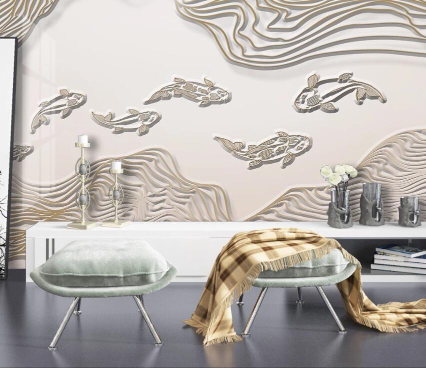 3D Goldfish 1986 Wall Murals Wallpaper AJ Wallpaper 2