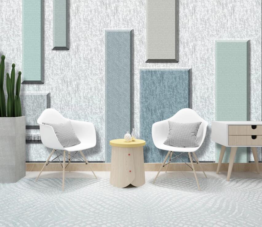 3D Colored Rectangle 1989 Wall Murals Wallpaper AJ Wallpaper 2