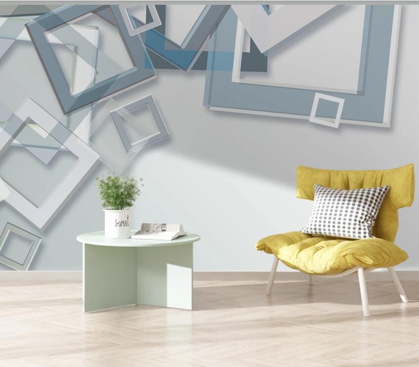 3D White Square 3068 Wall Murals Wallpaper AJ Wallpaper 2