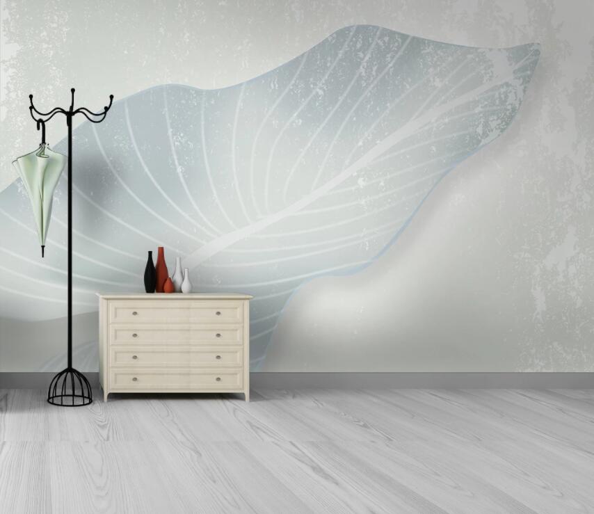 3D White Leaves 2036 Wall Murals Wallpaper AJ Wallpaper 2