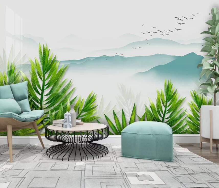 3D Misty Valley 2938 Wall Murals Wallpaper AJ Wallpaper 2