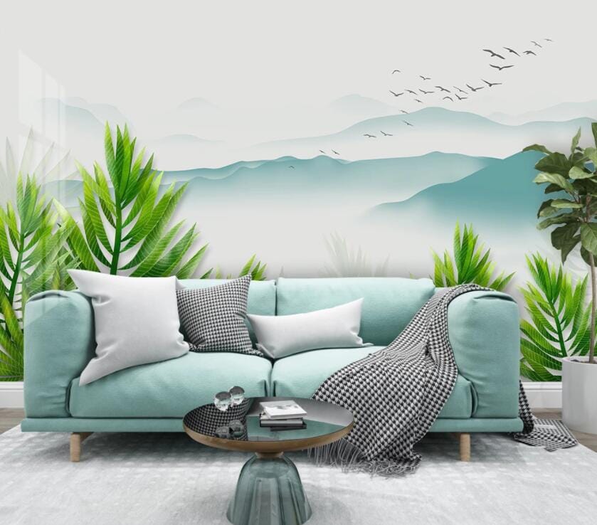 3D Misty Valley 2938 Wall Murals Wallpaper AJ Wallpaper 2