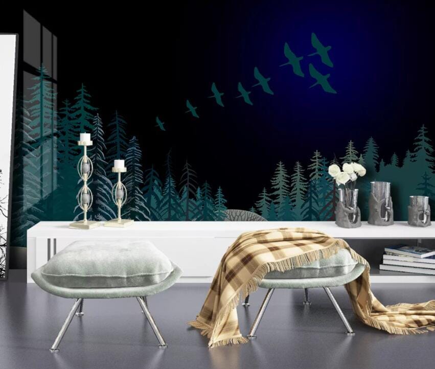 3D Silent Forest 2933 Wall Murals Wallpaper AJ Wallpaper 2