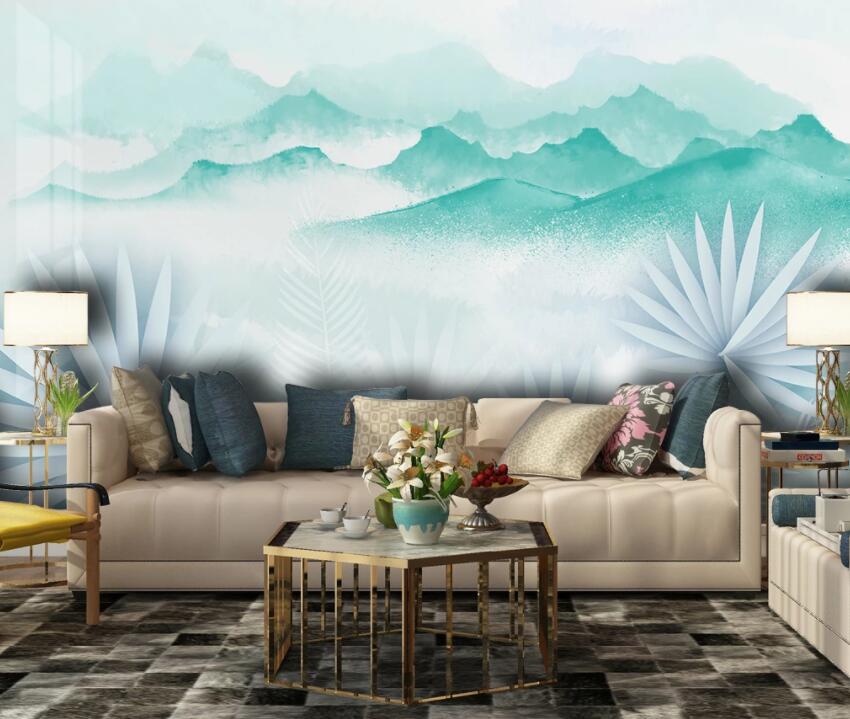3D Mountain River 1954 Wall Murals Wallpaper AJ Wallpaper 2