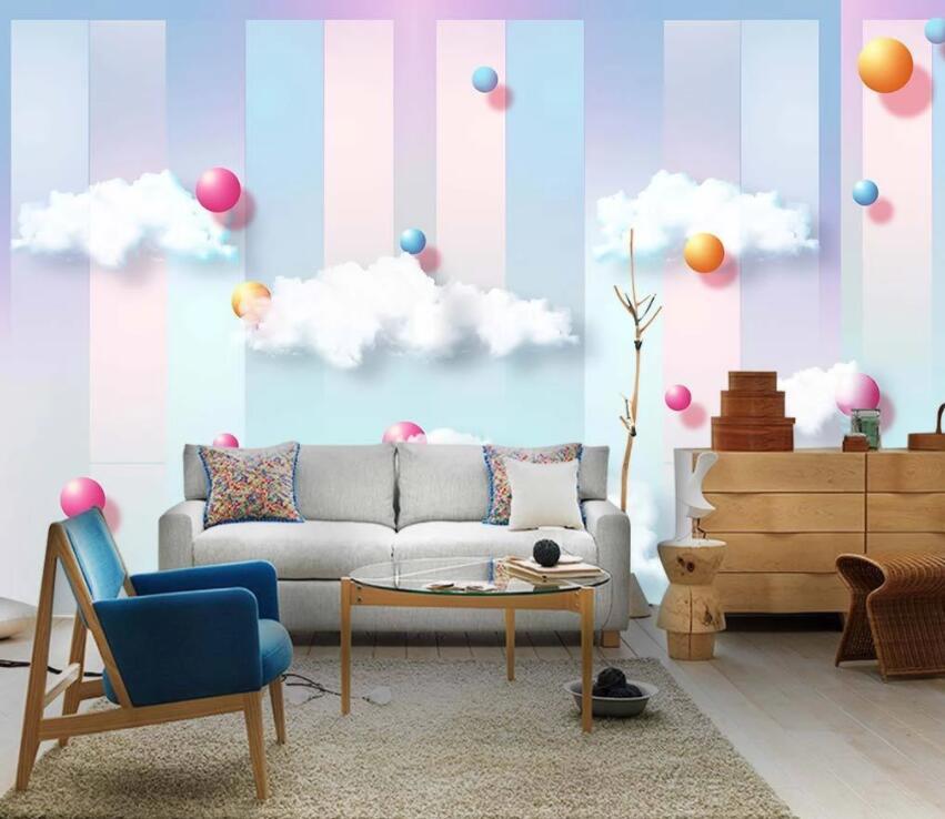 3D Cute Ball 490 Wall Murals Wallpaper AJ Wallpaper 2