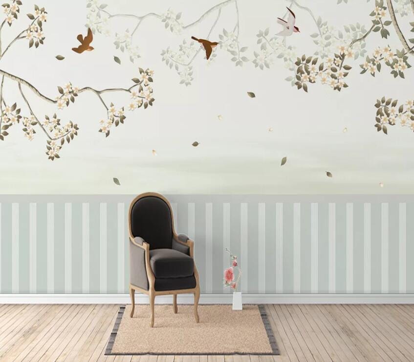 3D Branch Bird 2341 Wall Murals Wallpaper AJ Wallpaper 2