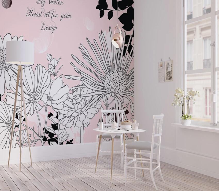 3D Sunflower Cute 1165 Wall Murals Wallpaper AJ Wallpaper 2