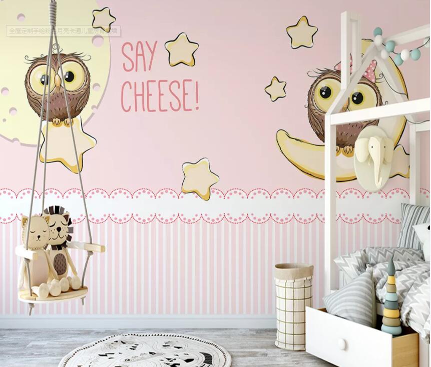 3D Star Moon 1152 Wall Murals Wallpaper AJ Wallpaper 2