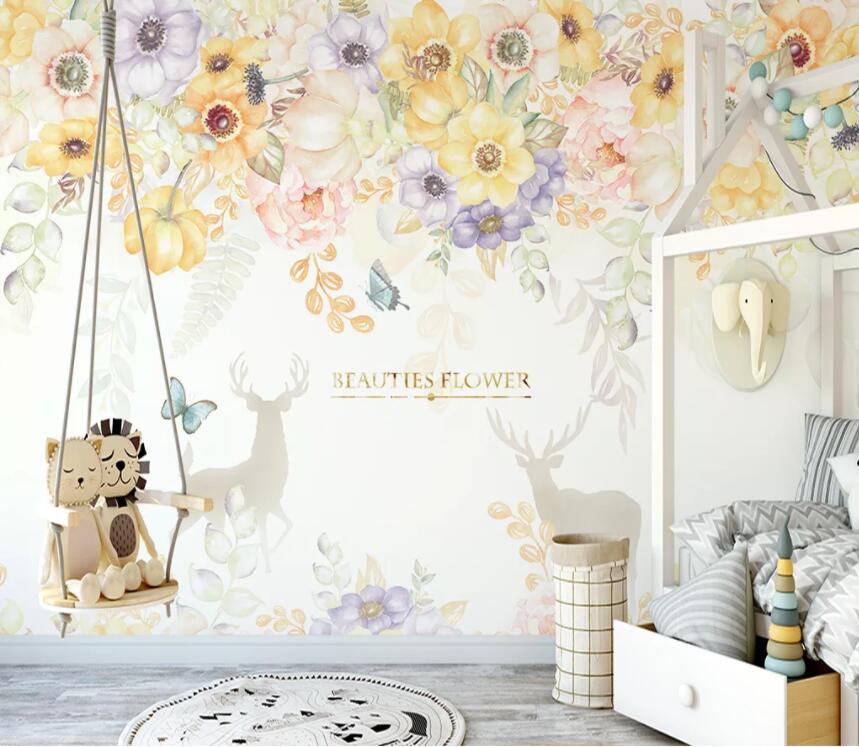 3D Beautiful Flowers 2169 Wall Murals Wallpaper AJ Wallpaper 2