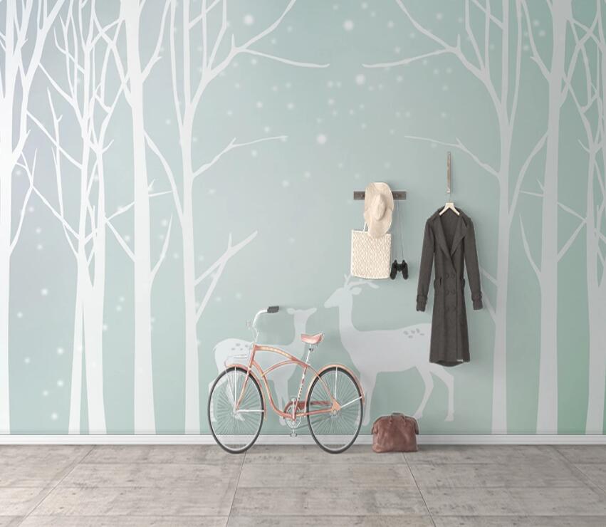 3D Forest Fawn 881 Wall Murals Wallpaper AJ Wallpaper 2