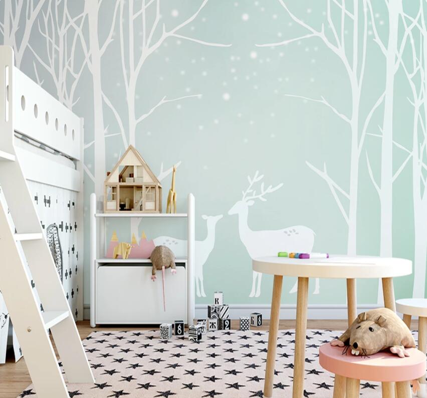 3D Forest Fawn 881 Wall Murals Wallpaper AJ Wallpaper 2