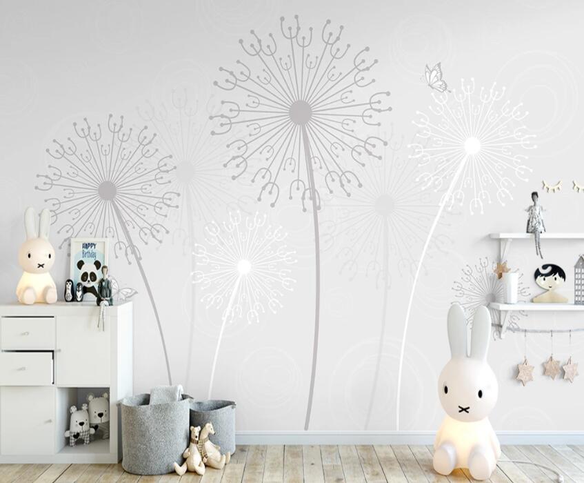 3D Dandelion 874 Wall Murals Wallpaper AJ Wallpaper 2