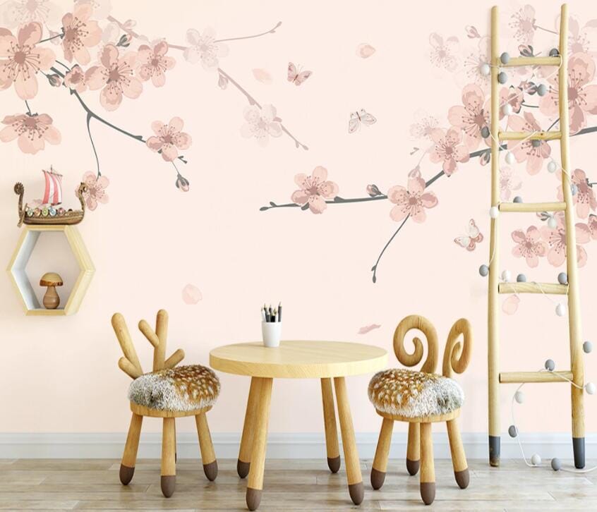 3D Peach Blossom 2150 Wall Murals Wallpaper AJ Wallpaper 2